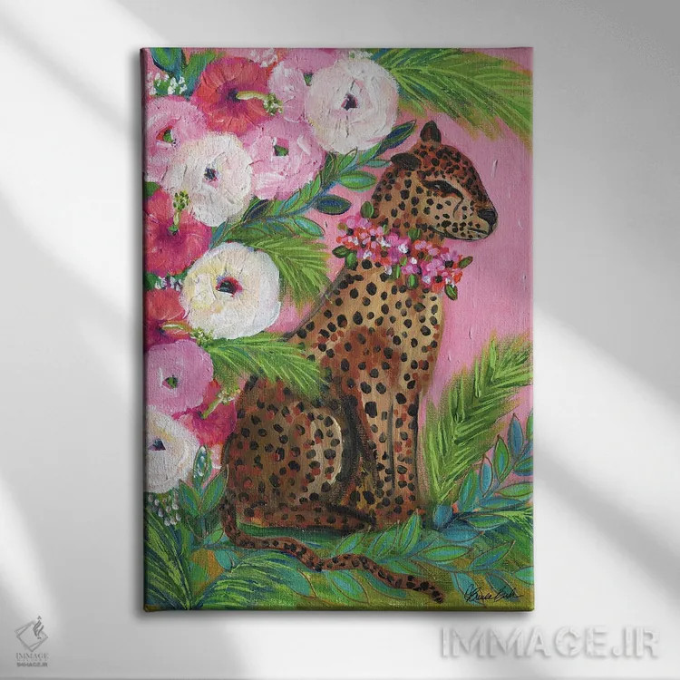 تابلو ملکهٔ جنگل اثر برندا بوش - نمای روبهرو روی دیوار