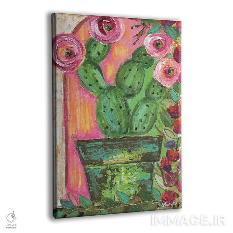 تابلو گل کاغذی (بوگنویلیا) اثر برندا بوش - نمای پرسپکتیو محصول