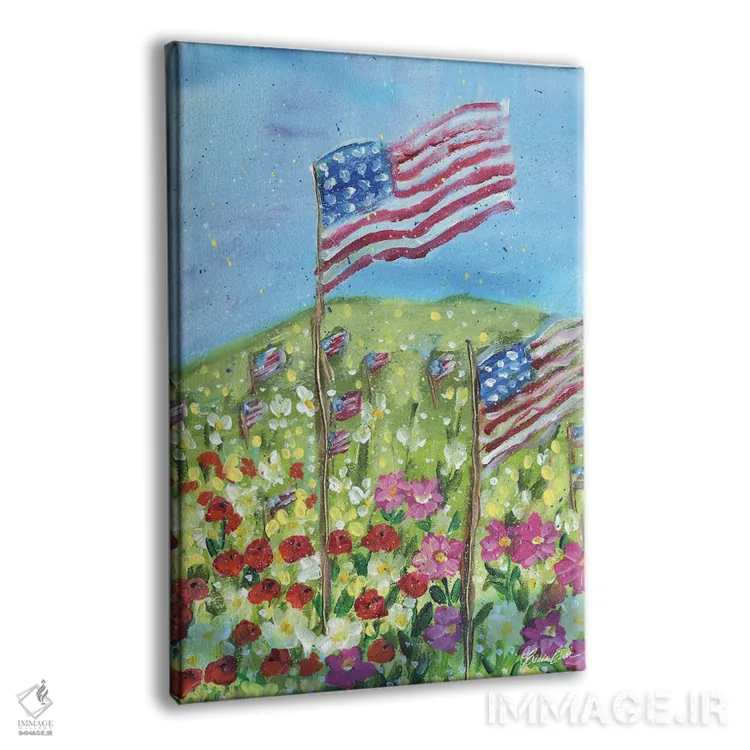 تابلو سپاسگزار در آمریکا اثر برندا بوش - نمای پرسپکتیو محصول