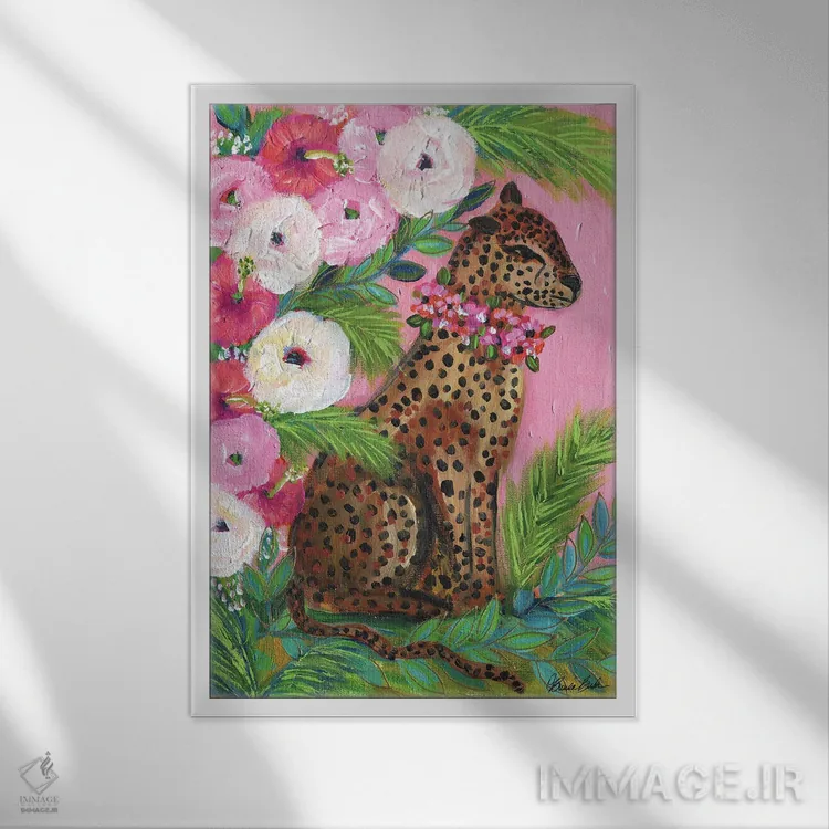 تابلو ملکهٔ جنگل اثر برندا بوش - نمای قابدار سفید