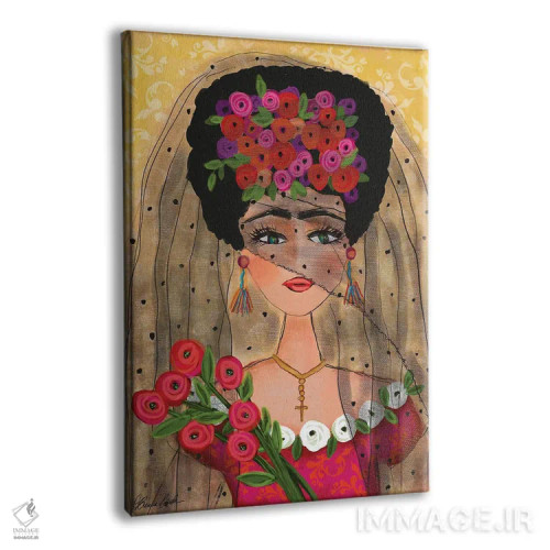 تابلو فریدا در حجاب خود اثر برندا بوش - نمای پرسپکتیو محصول