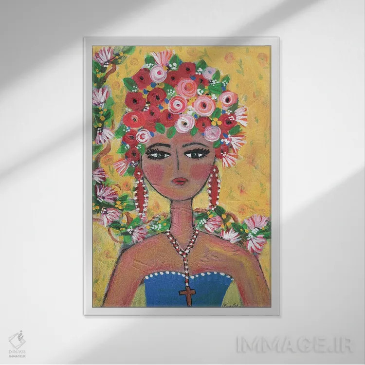 تابلو سنوریتای سایولیتا (مکزیک) اثر برندا بوش - نمای قابدار سفید