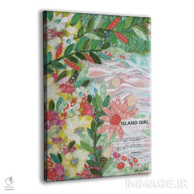 تابلو دختر جزیره اثر برندا بوش - نمای پرسپکتیو محصول