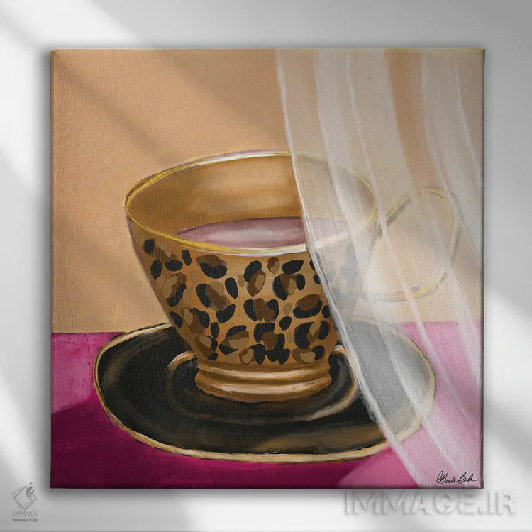 تابلو قهوهٔ صبحگاهی عالی اثر برندا بوش - نمای روبهرو روی دیوار