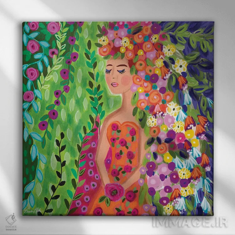 تابلو باغ وجود تو اثر برندا بوش - نمای روبهرو روی دیوار