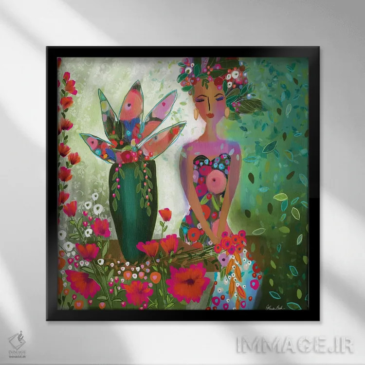تابلو تمام احساسات اثر برندا بوش - نمای قابدار مشکی