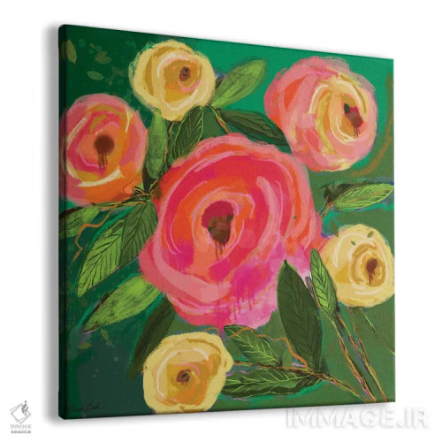 تابلو رزهای باغ قدیمی اثر برندا بوش - نمای پرسپکتیو محصول