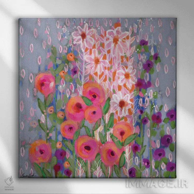 تابلو ایستادگی در طوفان اثر برندا بوش - نمای روبهرو روی دیوار