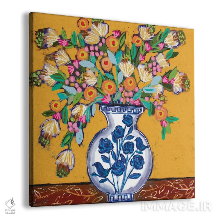 تابلو دستهگل تولوم (مکزیک) اثر برندا بوش - نمای پرسپکتیو محصول