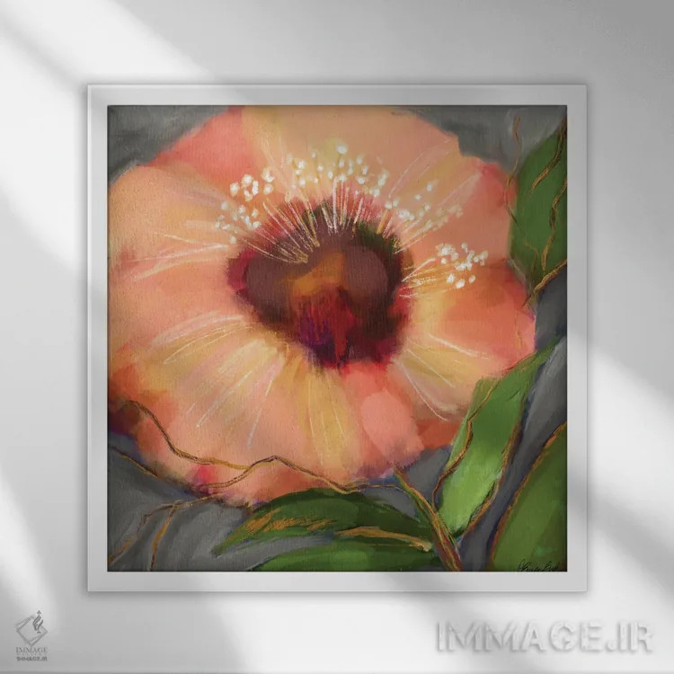 تابلو بزرگ و جسور اثر برندا بوش - نمای قابدار سفید