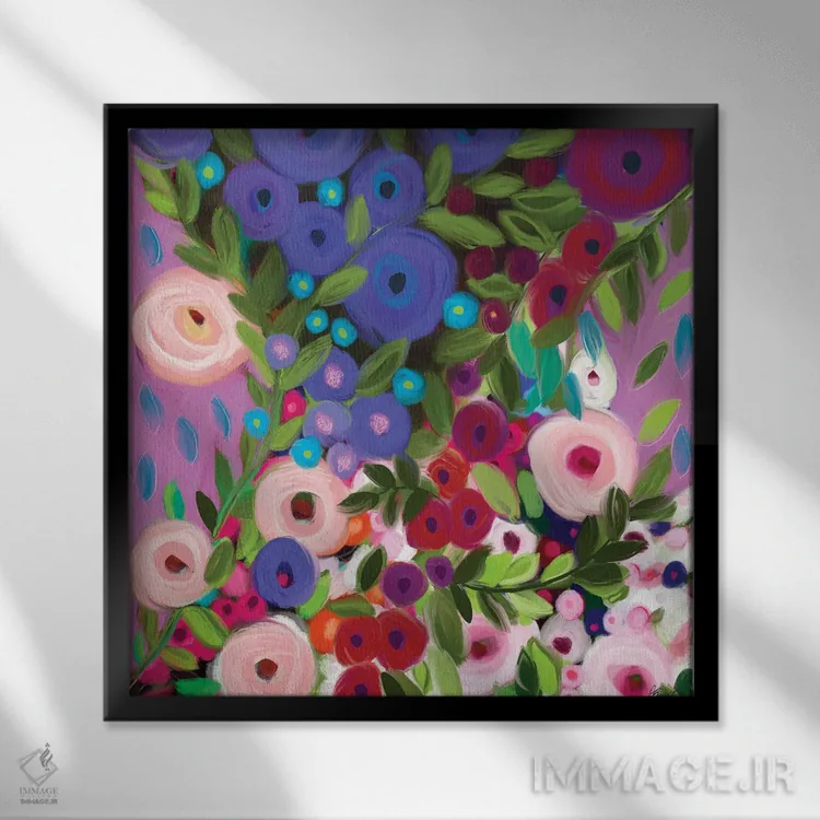 تابلو دنبال قلبت برو اثر برندا بوش - نمای قابدار مشکی