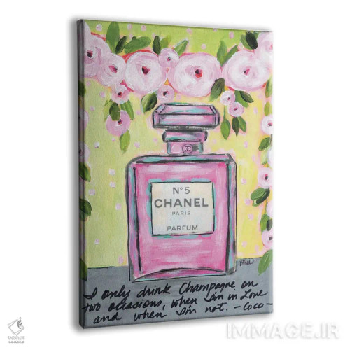 تابلو شامپاین شنل (برند Chanel) اثر برندا بوش - نمای پرسپکتیو محصول