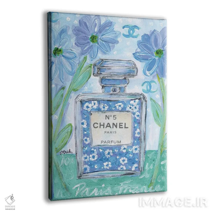 تابلو آبی شنل (برند Chanel) اثر برندا بوش - نمای پرسپکتیو محصول