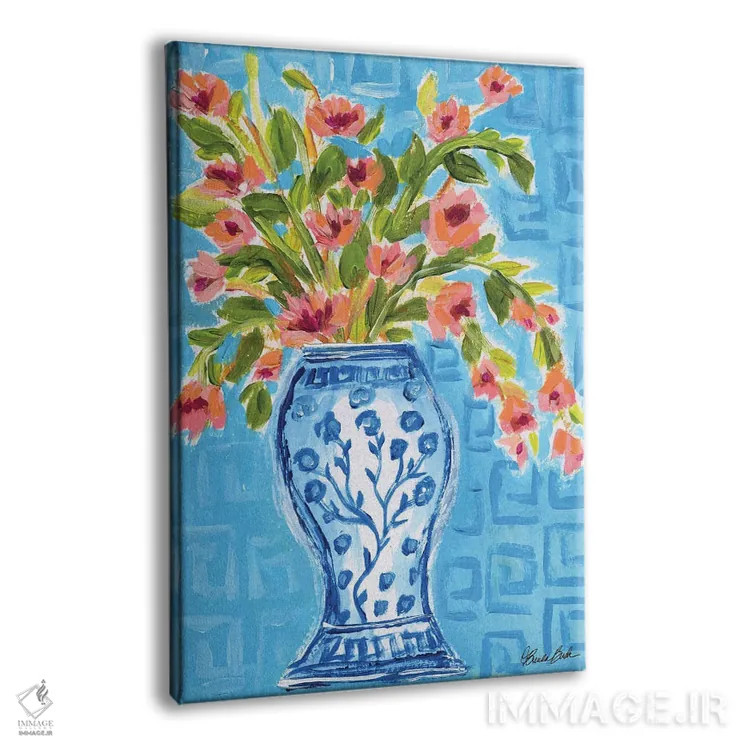 تابلو گلدان بلند اثر برندا بوش - نمای پرسپکتیو محصول