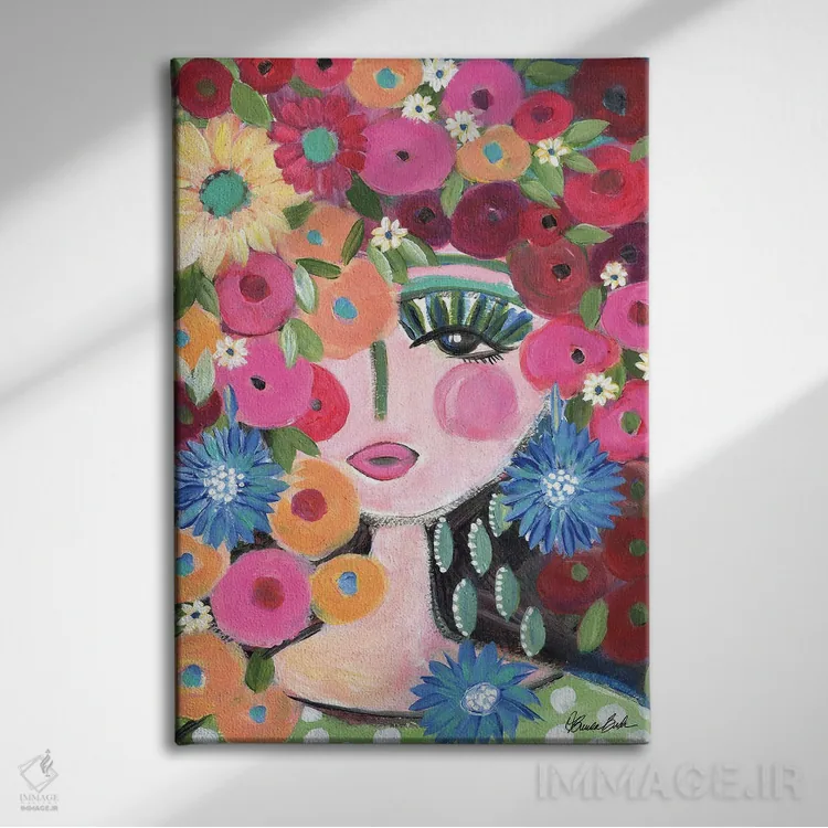 تابلو جواهرات جدید و لباس خالخالی اثر برندا بوش - نمای روبهرو روی دیوار