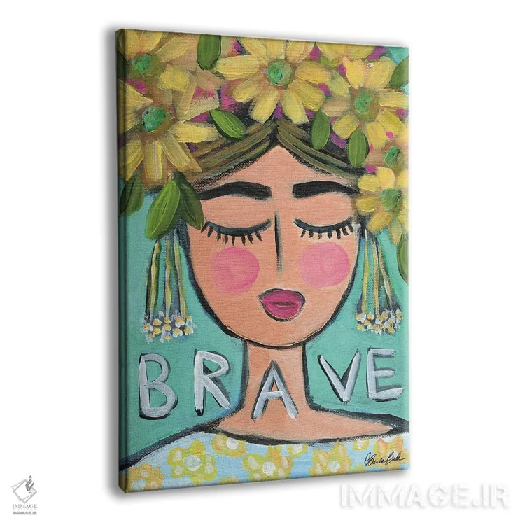 تابلو شجاع بهترین دوست اثر برندا بوش - نمای پرسپکتیو محصول