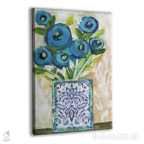 تابلو رزهای ماه آبی اثر برندا بوش - نمای پرسپکتیو محصول