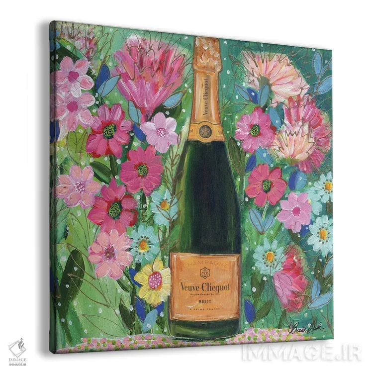 تابلو شامپاین در باغ اثر برندا بوش - نمای پرسپکتیو محصول