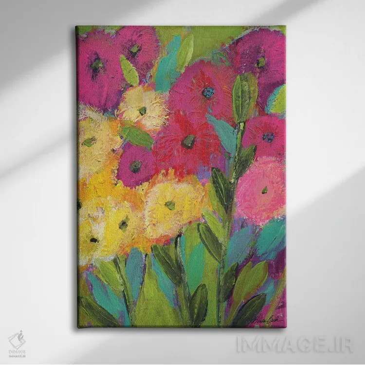 تابلو آفتاب بهاری اثر برندا بوش - نمای روبهرو روی دیوار