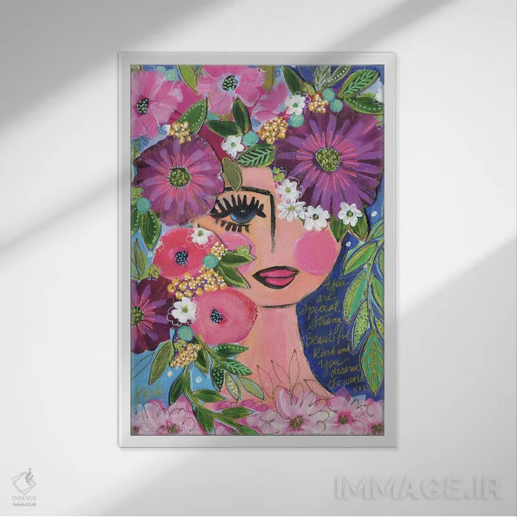 تابلو ارزش خود را بدان اثر برندا بوش - نمای قابدار سفید