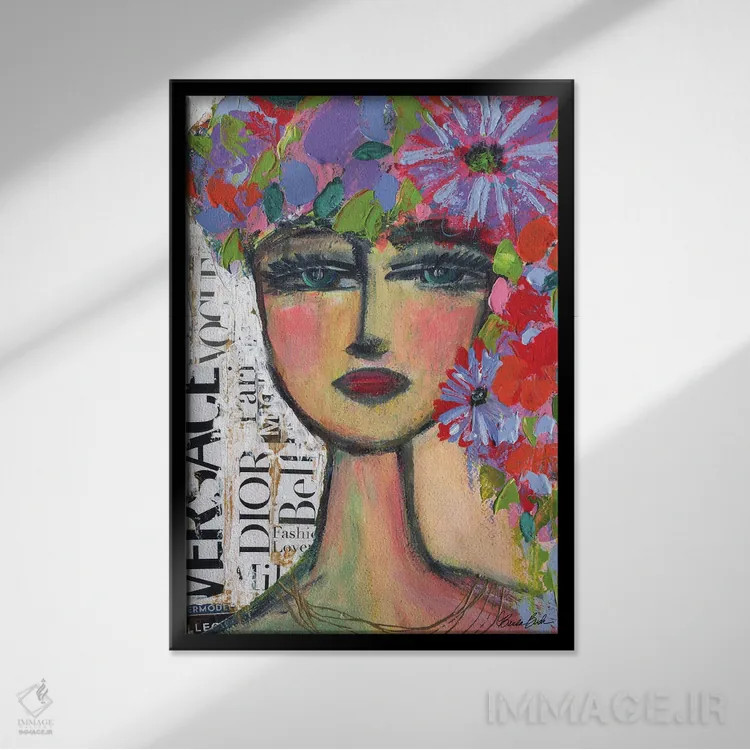 تابلو باشکوه اثر برندا بوش - نمای قابدار مشکی