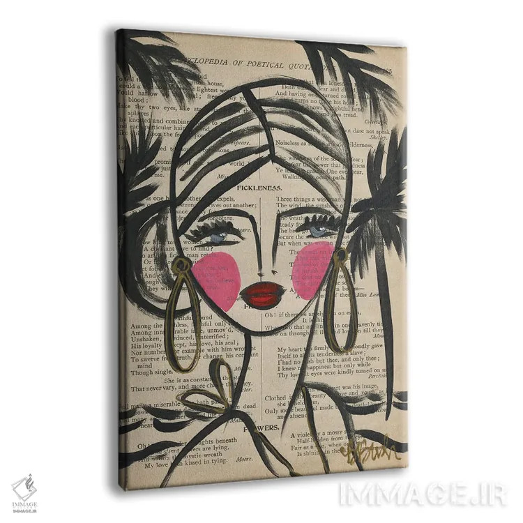 تابلو روزهای استوایی اثر برندا بوش - نمای پرسپکتیو محصول