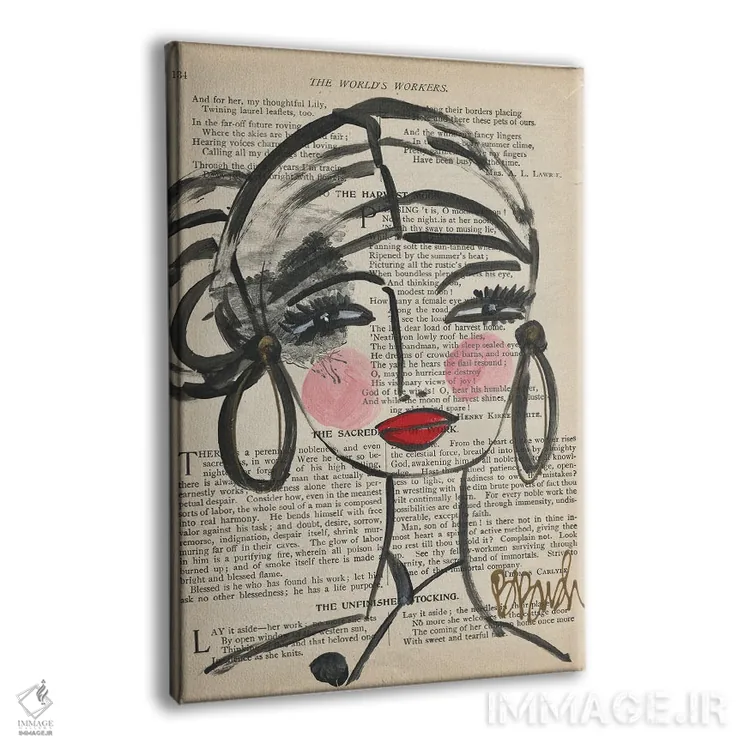 تابلو درخشان و پربرکت اثر برندا بوش - نمای پرسپکتیو محصول