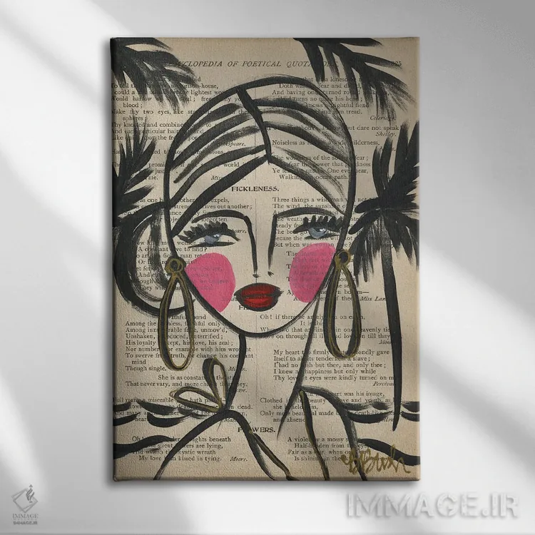 تابلو روزهای استوایی اثر برندا بوش - نمای روبهرو روی دیوار