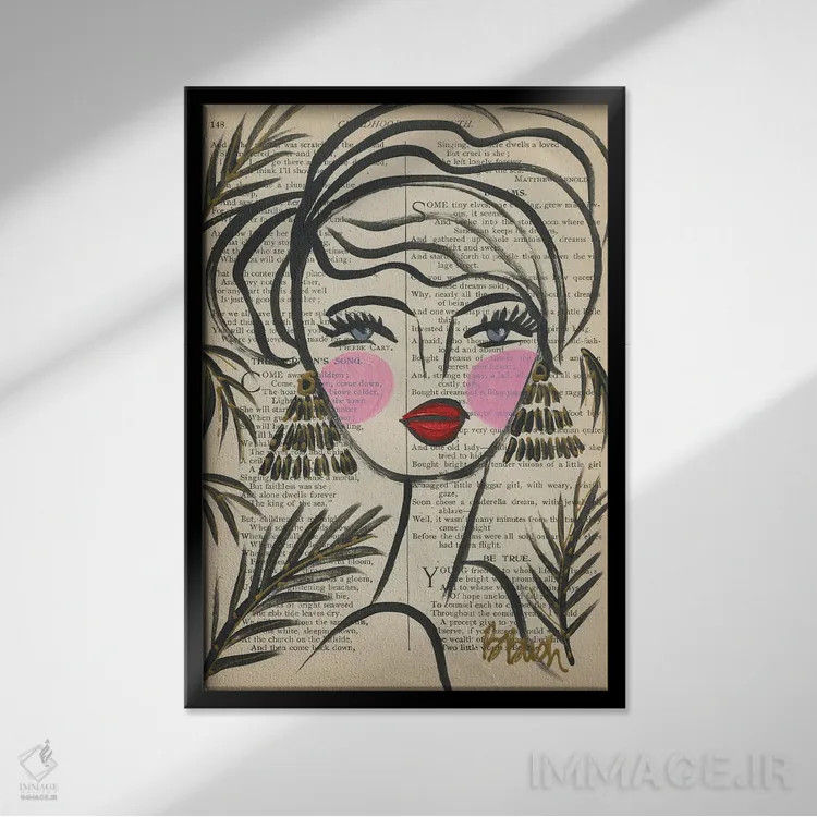 تابلو رویای سیندرلا اثر برندا بوش - نمای قابدار مشکی