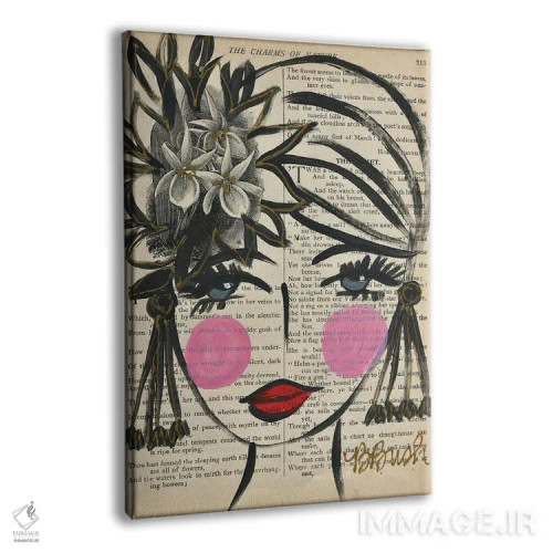 تابلو او رویای گلها را میبیند اثر برندا بوش - نمای پرسپکتیو محصول