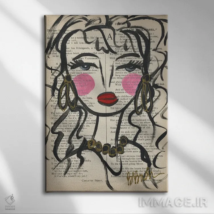 تابلو عشق جاودانه اثر برندا بوش - نمای روبهرو روی دیوار