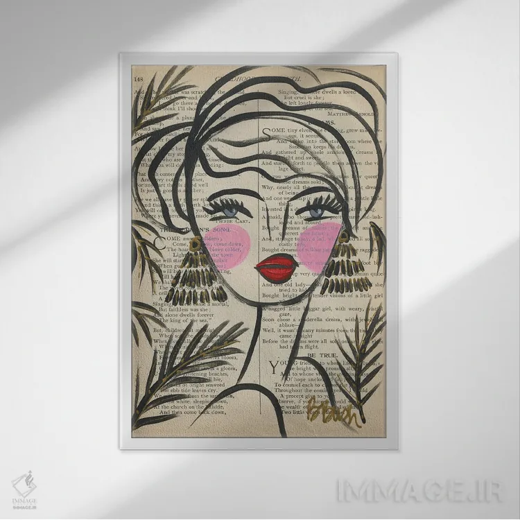 تابلو رویای سیندرلا اثر برندا بوش - نمای قابدار سفید