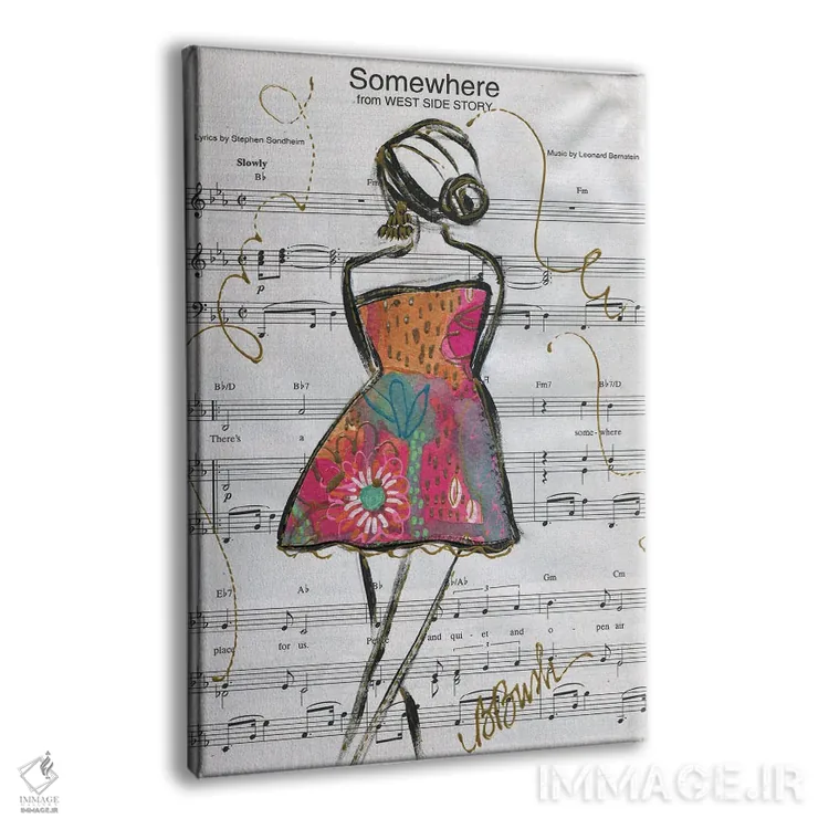 تابلو جایی اثر برندا بوش - نمای پرسپکتیو محصول