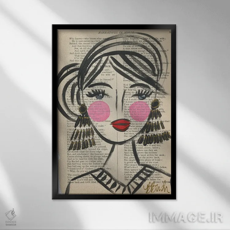 تابلو روشنایی امید اثر برندا بوش - نمای قابدار مشکی