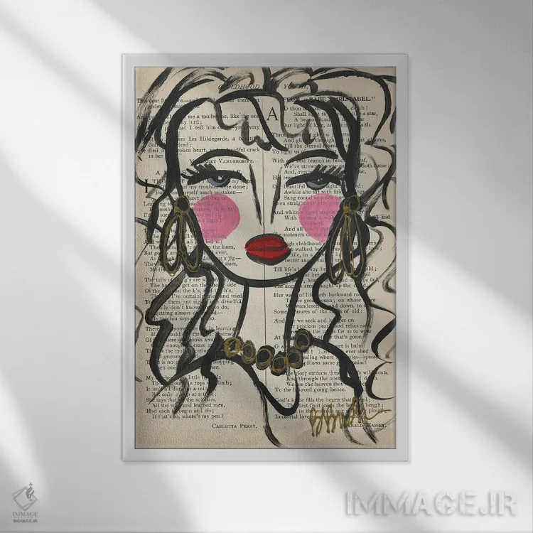 تابلو عشق جاودانه اثر برندا بوش - نمای قابدار سفید