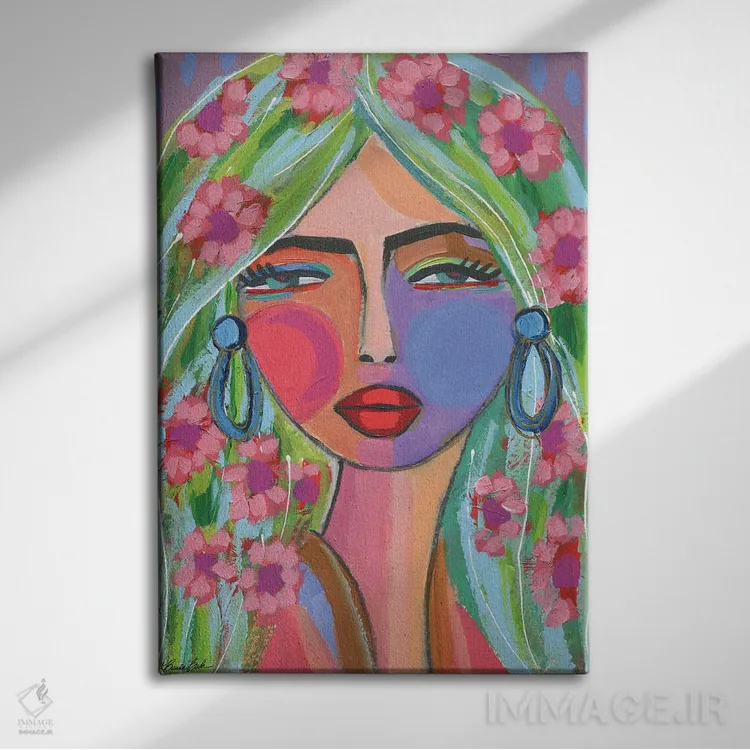 تابلو برای همیشه پری دریایی اثر برندا بوش - نمای روبهرو روی دیوار