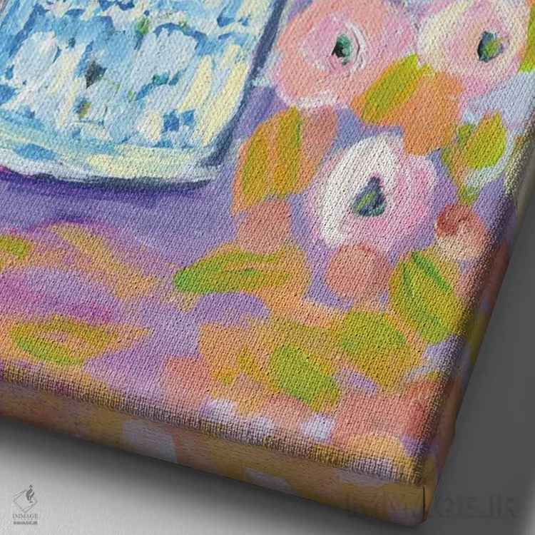 تابلو برکتی فراتر از اندازه اثر برندا بوش - نمای نزدیک بافت بوم