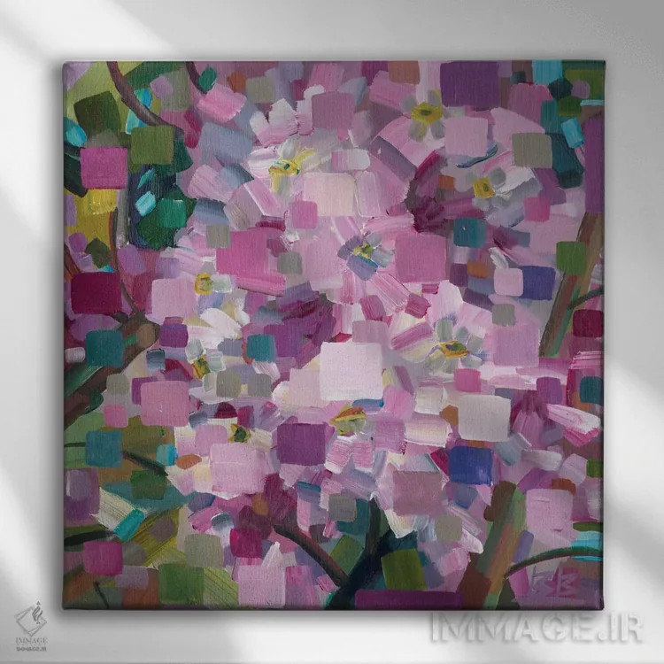 تابلو بمب گیلاس اثر بروک بورچرباورگ - نمای روبهرو روی دیوار