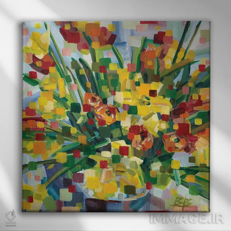 تابلو فواره اثر بروک بورچرباورگ - نمای روبهرو روی دیوار