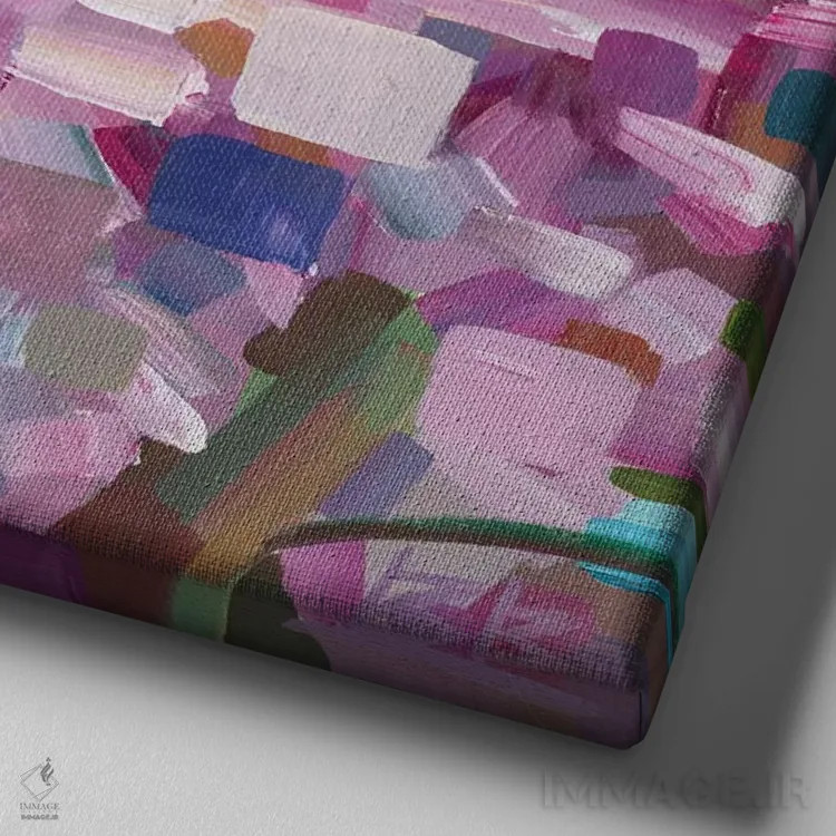 تابلو بمب گیلاس اثر بروک بورچرباورگ - نمای نزدیک بافت بوم