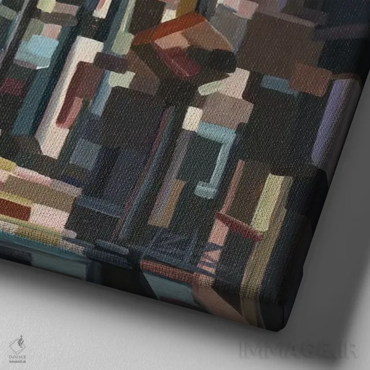 تابلو برج اسپیس نیدل (نماد سیاتل) اثر بروک بورچرباورگ - نمای نزدیک بافت بوم