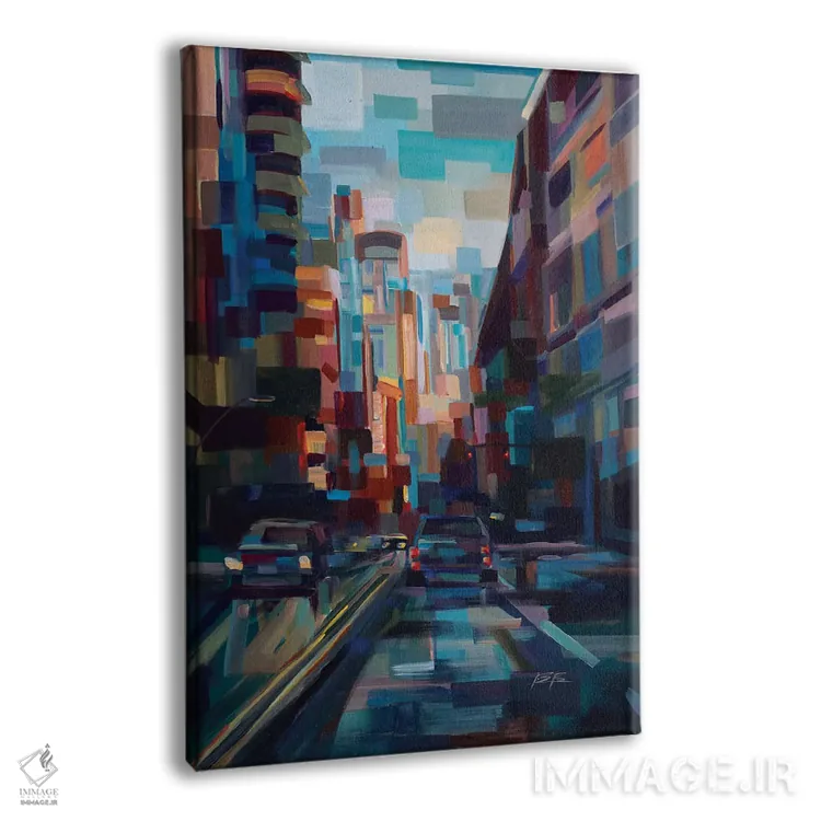 تابلو عصر در شهر اثر بروک بورچرباورگ - نمای پرسپکتیو محصول