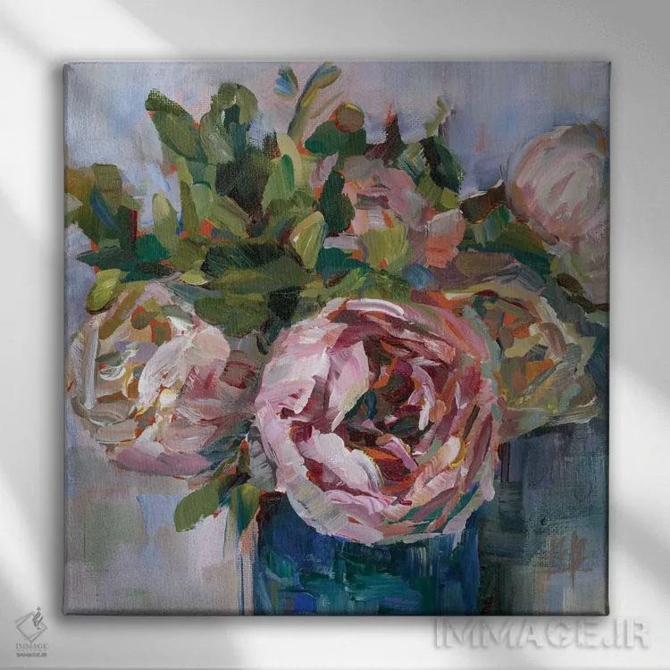 تابلو چشم گل صدتومانی اثر بروک بورچرباورگ - نمای روبهرو روی دیوار