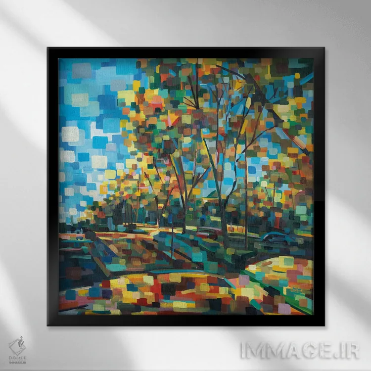 تابلو قصیده اثر بروک بورچرباورگ - نمای قابدار مشکی