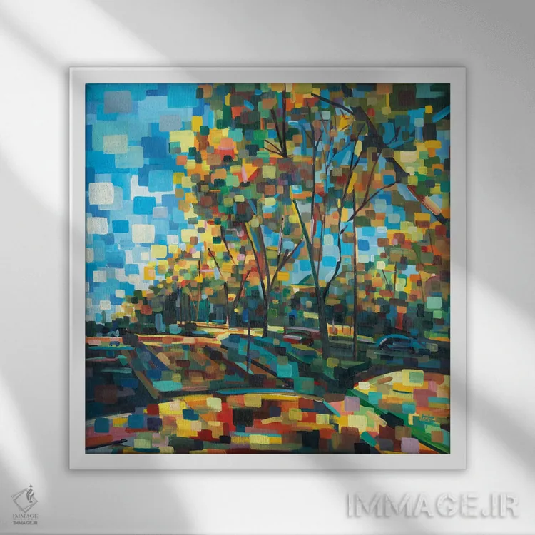 تابلو قصیده اثر بروک بورچرباورگ - نمای قابدار سفید