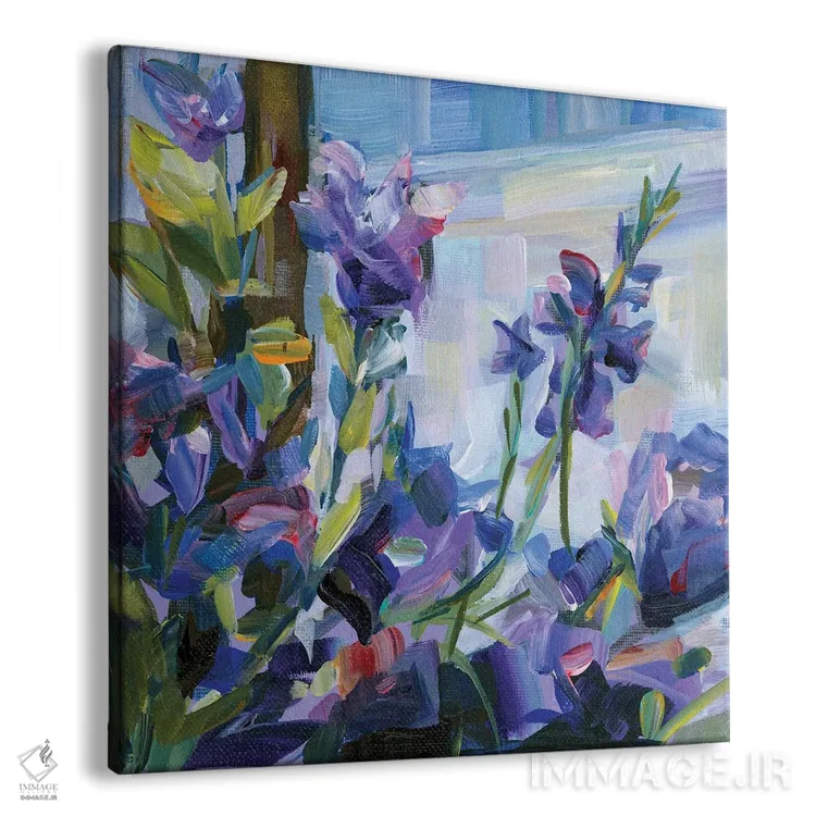 تابلو ستارههای بنفش اثر بروک بورچرباورگ - نمای پرسپکتیو محصول