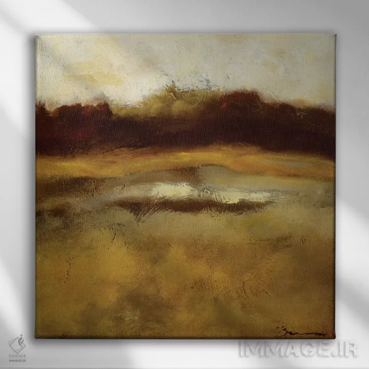 تابلو در میان مزارع III اثر بردفورد برنر - نمای روبهرو روی دیوار