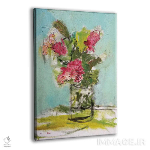 تابلو سوسن فیروزهای اثر بردفورد برنر - نمای پرسپکتیو محصول