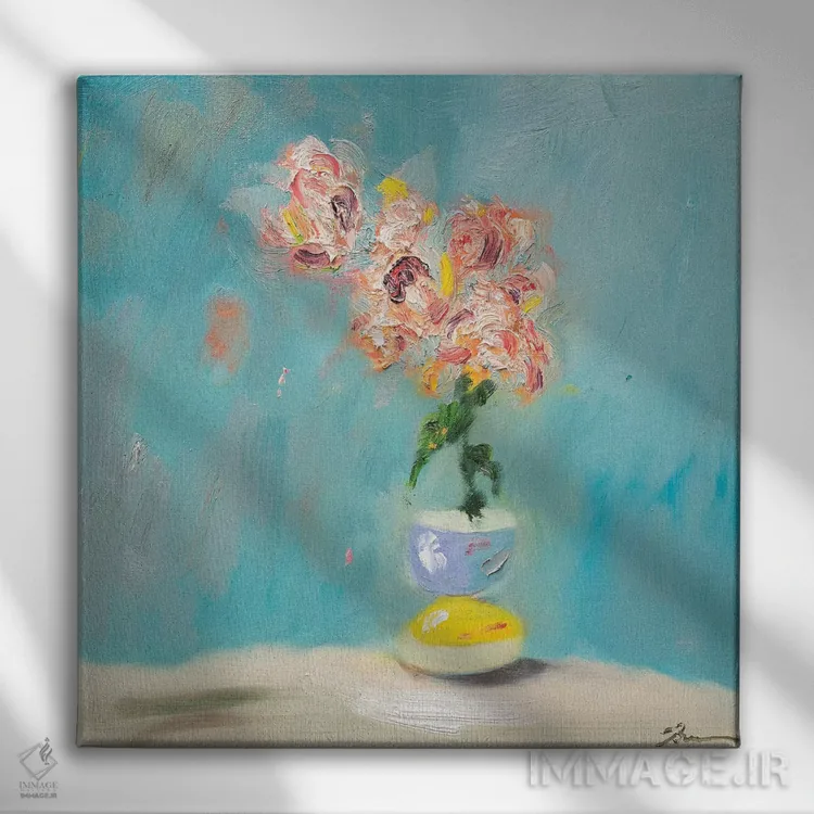 تابلو آتشسوزی جنگلی اثر بردفورد برنر - نمای روبهرو روی دیوار