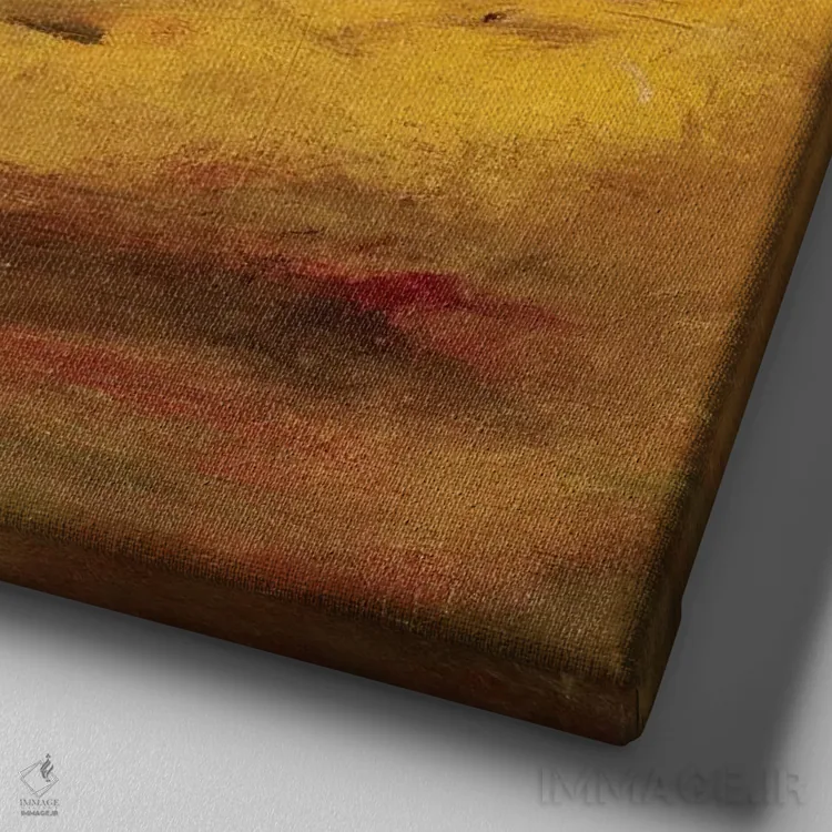 تابلو بالاخره تنها I اثر بردفورد برنر - نمای نزدیک بافت بوم